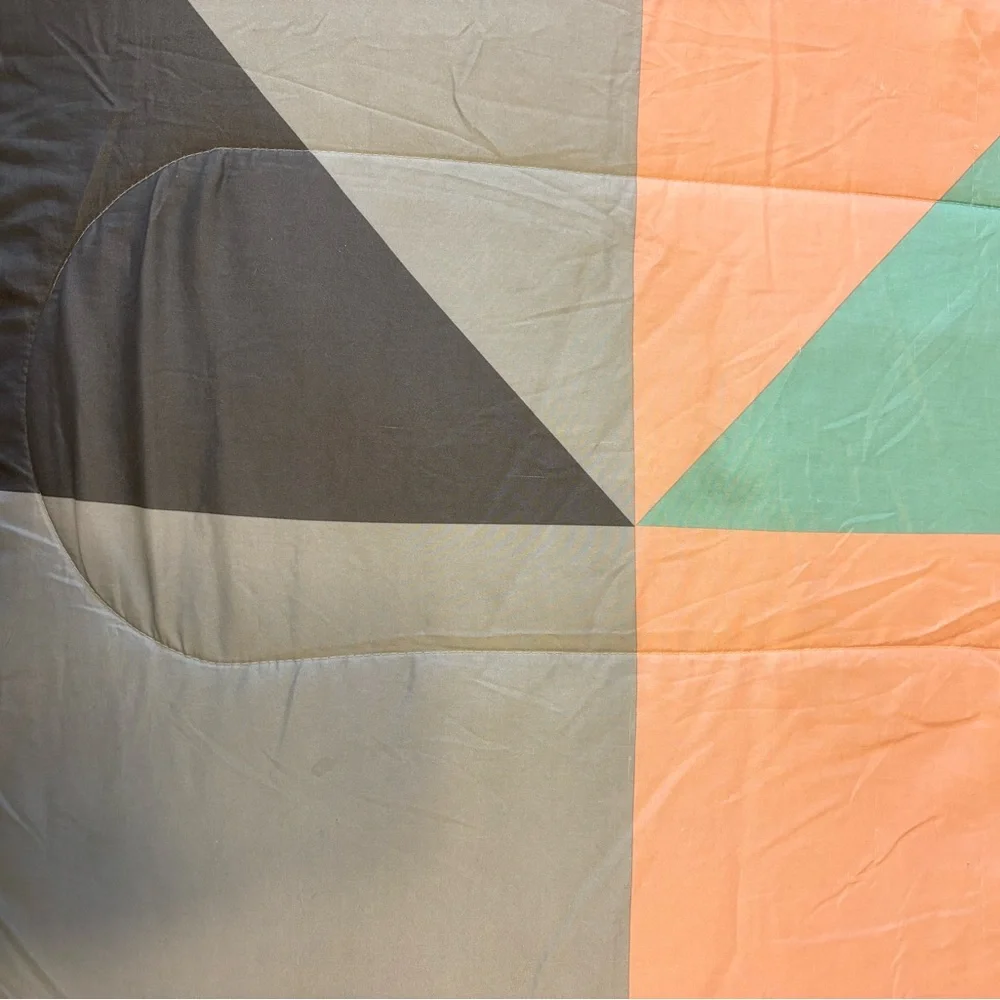 Comforter Bedspread Colorful Geometric Contemporary Retro Pattern Full Queen